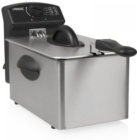 Princess Friteuse 182642-4 L - 4 portions - 2000 W - Zone froide, Inox Brossé, 4 Litres