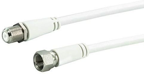 SCHWAIGER SAT-Anschlusskabel 15 M – F-Stecker, 90 DB Schirmung – Für Receiver, Antennendose & Sat-Empfang