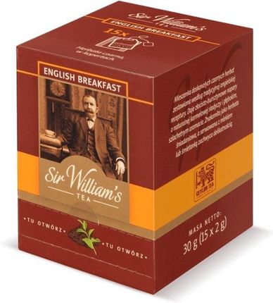 Sir William'S Czarna Williams Tea English Breakfast 15x2g