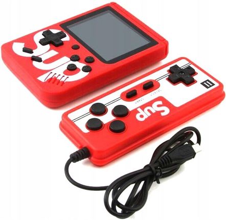 SUP Mini Gameboy Retro 400 gier Czerwona + pad
