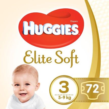 Kimberly-Clark Huggies Pieluchy Elite Soft 3 (5-9Kg) 72 Szt