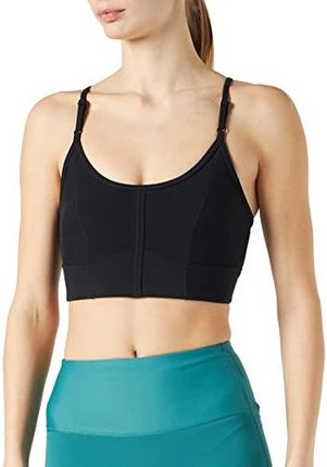 NIKE DAMSKA BIUSTONOSZ W NY DF INDY STRPY LNGLN BRA SPORTS BRA BLACK/DK SMOKE GREY M