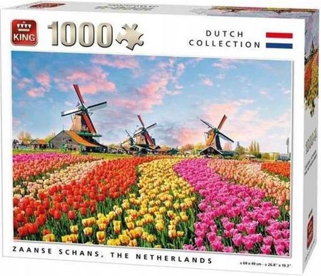 King Puzzle Wiatraki Holenderskie 1000El. 68X49 24