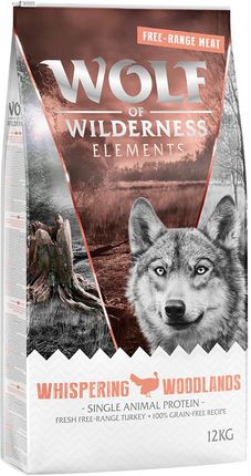 Wolf Of Wilderness Whispering Woodlands Indyk Z Wolnego Wybiegu Bez Zbóż 12Kg