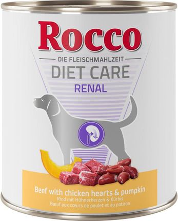 Rocco Diet Care Renal Wołowina Z Kurzymi Sercami I Dynią 6X800G