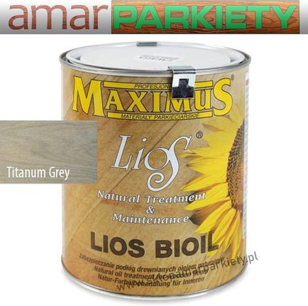 Maximus Lios Titanium Grey Szaro-Siwy Olej Do Podłóg Drewnianych 0,05l