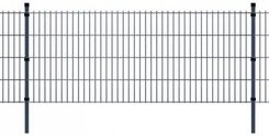 Panele Ogrodzeniowe 2D Ze Słupkami, 2008X1030mm 4m Szare