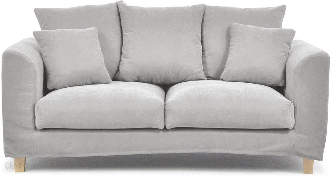 Konsimo Sofa 2 Osobowa Z Dodatkowymi Poduszkami Jasnoszara Bryoni Opinie I Atrakcyjne Ceny Na