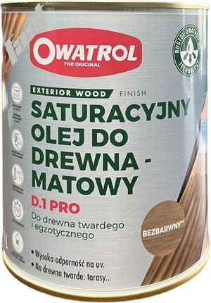 Owatrol D1 Pro olej saturacyjny 1 L Bezbarwny