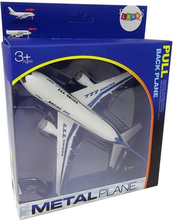 Leantoys Samolot Pasażerski Boeing 777 Biały Napęd Światła Dźwięki - zdjęcie 4