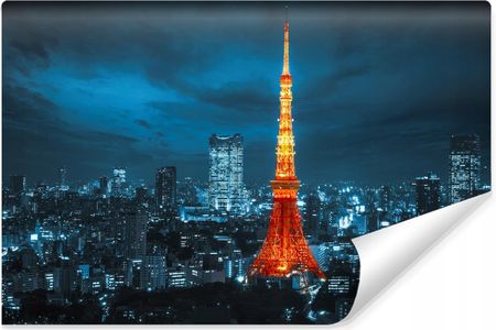 MURALO (TOP) FOTOTAPETA MŁODZIEŻOWA TOKYO TOWER NOCĄ 3D 360X240