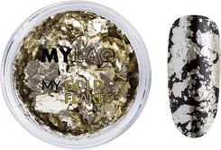 Zdjęcie Mylaq Złoty pyłek do paznokci My Gold Flakes - Lipsk