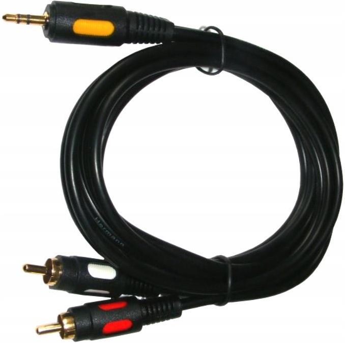 Hama Audiokabel 3,5 Mm Klinke Auf 2x Cinch (RCA) – 1,5 M, Schwarz, Für MP3-Player & Verstärker