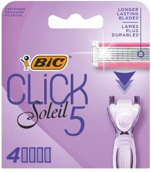 Bic Solei Clik 5 Wkłady do maszynki 5 ostrzy 4szt