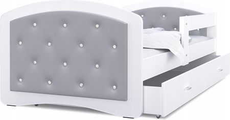 Łóżko Tapicerowane 160X80 Szuflada Materac Megi