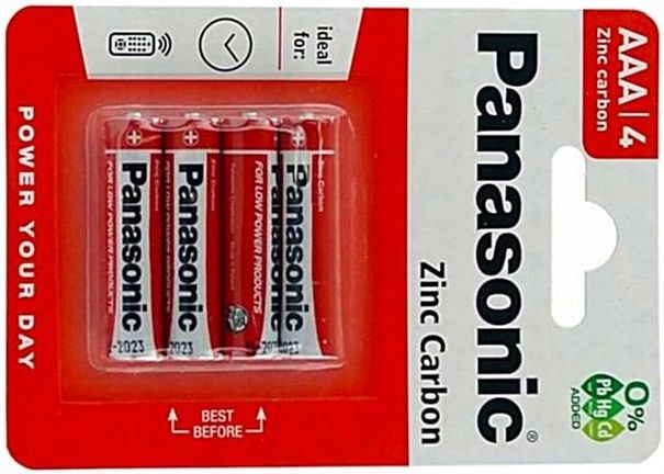 Kit Pilha Panasonic Aaa 12 Un Aa 12 Un Comum Zinco Original - Foto 7