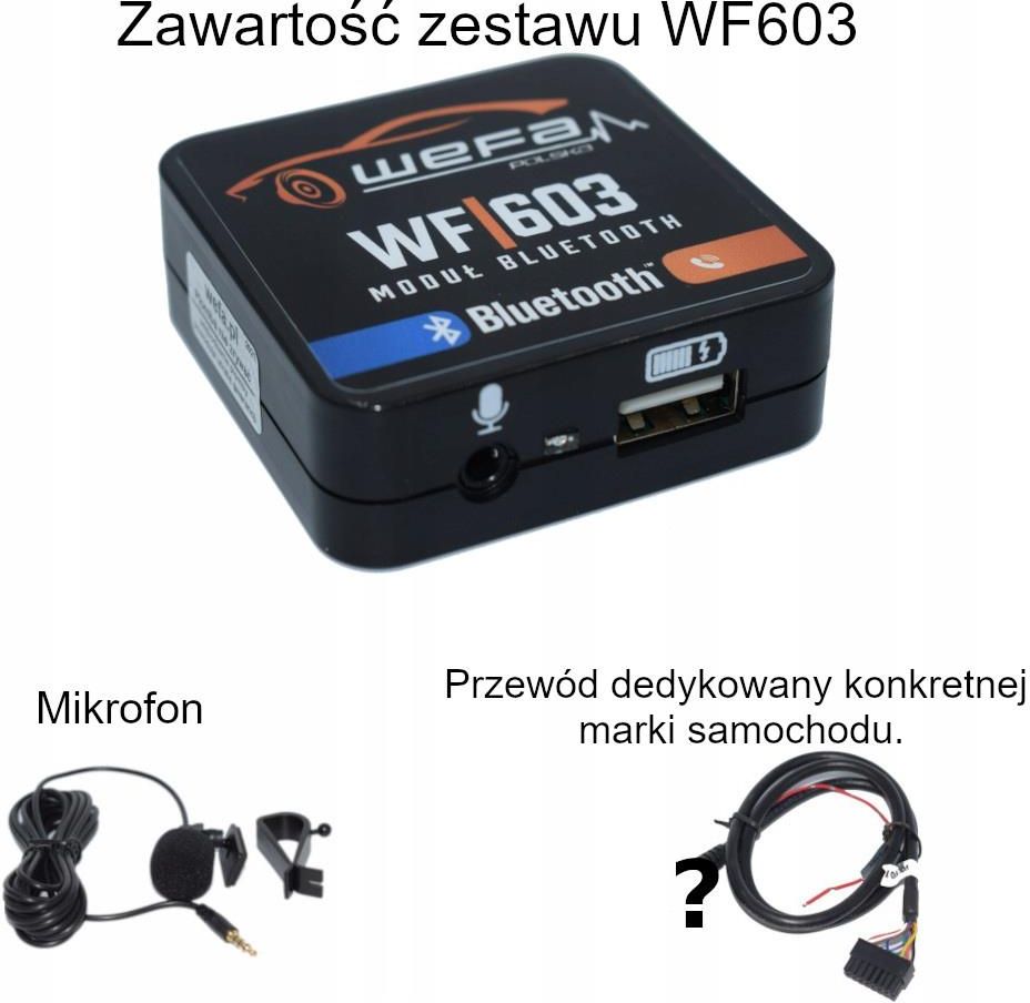 Akcesoria Car Audio Video WEFA ZMIENIARKA BT WEFA WF603 PEUGEOT CITROEN ...