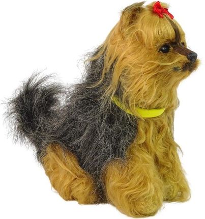 Leantoys Interaktywny Pies Yorkshire Terrier York Pluszowy Szczeka Rusza Ogonem