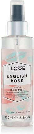 I Love Scented Body Mist Zapachowa Mgiełka Do Ciała English Rose 150 ml 