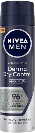 Nivea Men Derma Dry Control Antyperspirant Spray 150Ml