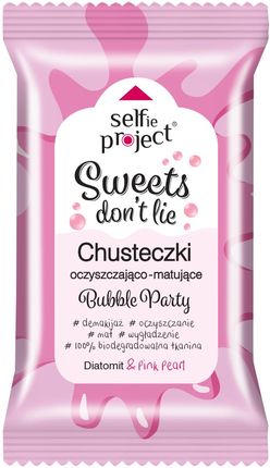 Selfie Project Sweet's Don't Lie Bubble Party Chusteczki do Demakijażu 10 szt