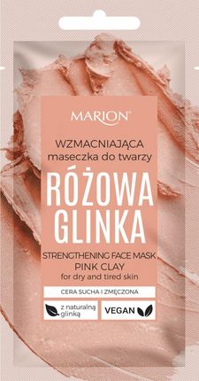 Marion Wzmacniająca Maseczka do twarzy - Różowa Glinka 8 ml