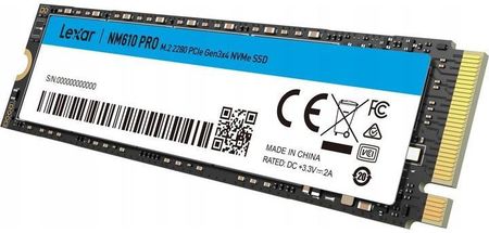 Dysk SSD Lexar NM610 Pro 2TB M.2 (LNM610P002TRNNNG) - Opinie i