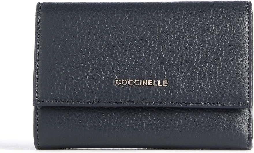 Coccinelle Metallic Soft Portfel navy Ceny i opinie Ceneo.pl