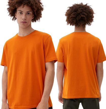 T-shirt męski s.Oliver pomarańczowy - M