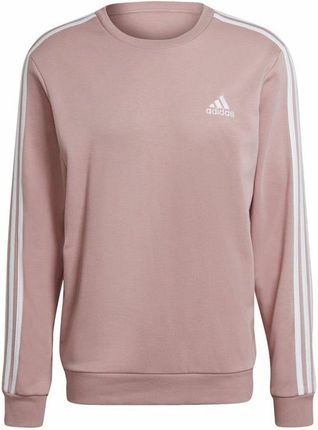 Emaga Bluza bez kaptura Męska Adidas Essentials French Terry 3 Stripes Różowy - L