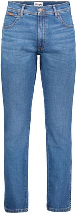 WRANGLER TEXAS SLIM MĘSKIE SPODNIE JEANSOWE BRUISED BLUE W12SHN58Q