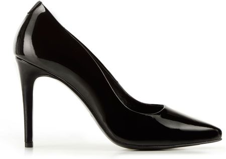 Szpilki ze skóry lakierowanej klasyczne