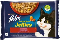 Felix Sensations Jellies Karma dla kotów wiejskie smaki w galaretce 48x85g