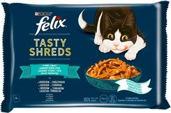Felix Pouch Tasty Shreds Łosoś i Tuńczyk 48x80G