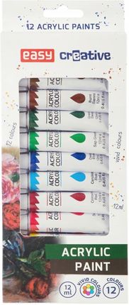 Farby Akrylowe Zestaw Farb Akrylowych 12x12 ml