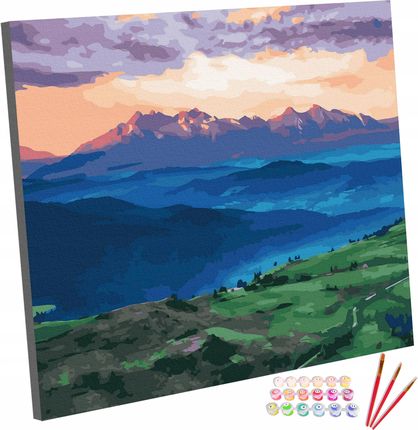 Zestaw Obraz Malowanie Po Numerach 40x50 Góry
