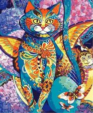 Zdjęcie Obraz Malowanie po numerach Kot ze skrzydłami - Zwierzyniec
