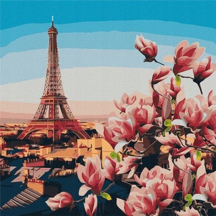 Malowanie po numerach: Magnolie paryskie 50 x 50cm