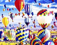 Zdjęcie Malowanie Po Numerach 2W1 Płótno Balony 40x50 CM - Nekla