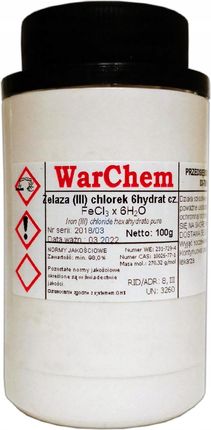 Chlorek Żelaza (III) 6hydrat czysty 100g Warchem