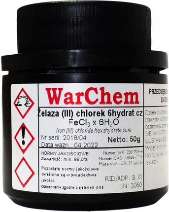 Chlorek Żelaza (III) 6hydrat czysty 50g Warchem