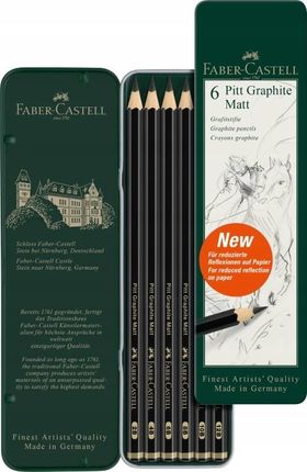 Ołówki Faber-castell Pitt Graphite Matt 6szt.