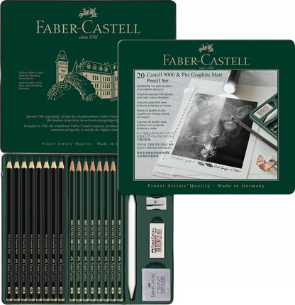 Faber-castell Zestaw ołówków 9000 Pitt Matt 20 szt