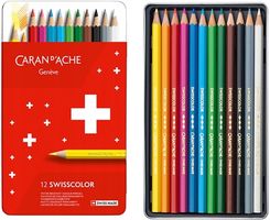 Zdjęcie Kredki Caran D'ache Swisscolor metal pudełko 12szt - Łochów