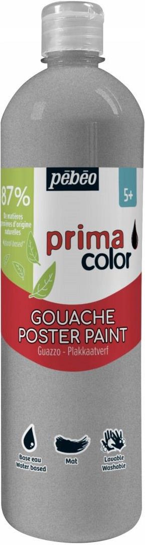 Pebeo Prima Color Farba Gwasz Tempera 1L Silver - Ceny i opinie - Ceneo.pl