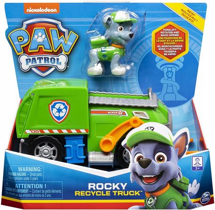 Spin Master Psi Patrol Figurka Rocky + Pojazd Śmieciarka