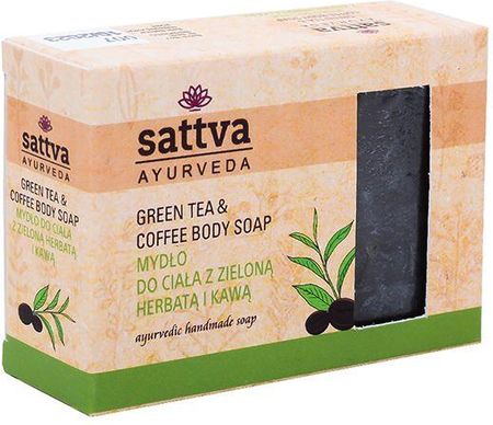 Sattva Mydło do Ciała z Zieloną Herbatą i Kawą 125 g