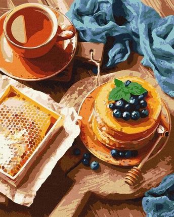 Malowanie po numerach Naleśniki z herbatą