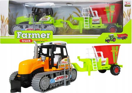 Trifox Zestaw Koparka Traktor Przyczepa Maszyna Rolnicza