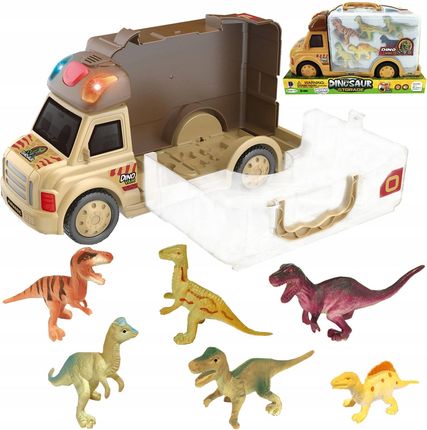 Woopie Ciężarówka 2W1 Samochód Walizka Dinozaury